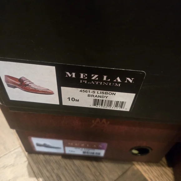 Mezlan Genuine Ostrich Brown/rust Slip On Loafer - Picture 7 of 7